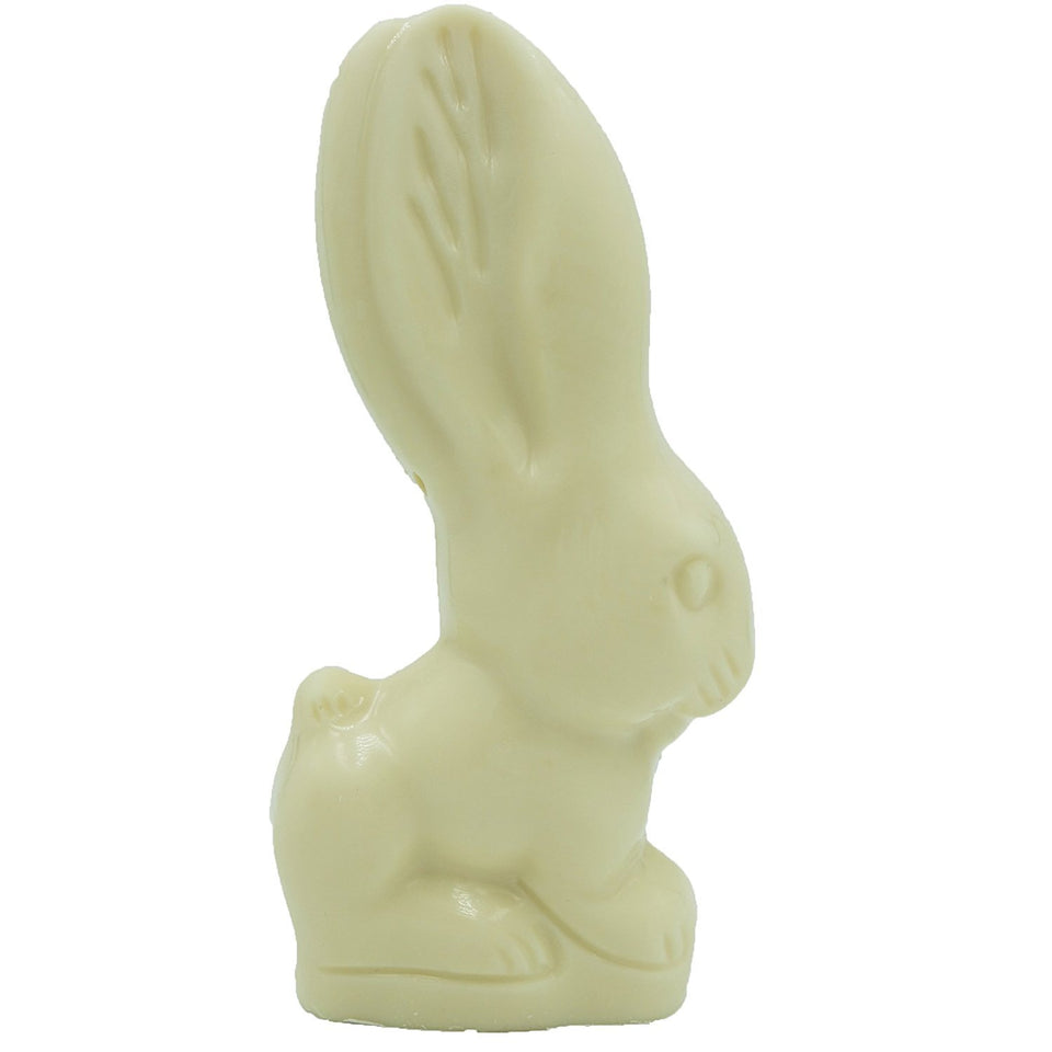 Philadelphia Candies solid white Easter Bunny 12oz packaging showcases premium presentation for gifting.
