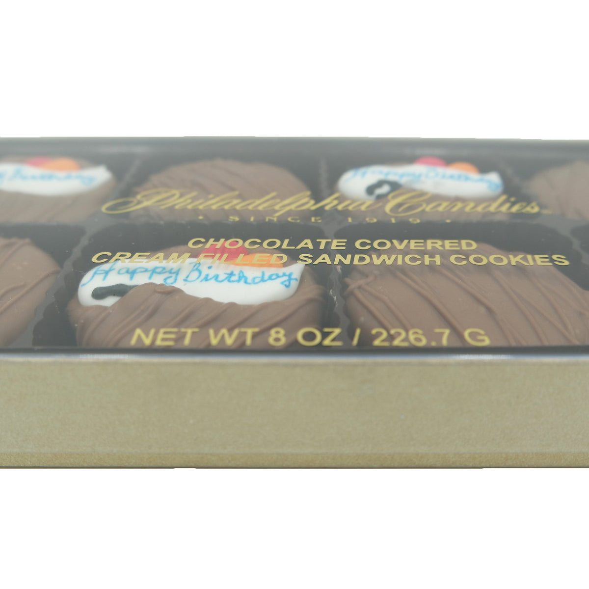 Undecorated Oreo cookies from Philadelphia Candies to showcase the chocolate coating.