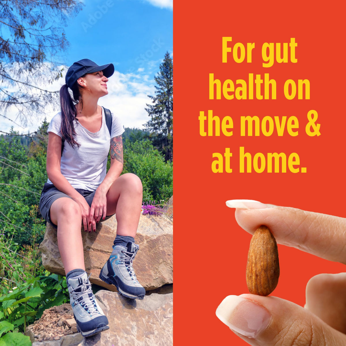 Philosopher Foods Gut Nuts close-up reveals shatter-crisp texture and savory umami flavor.