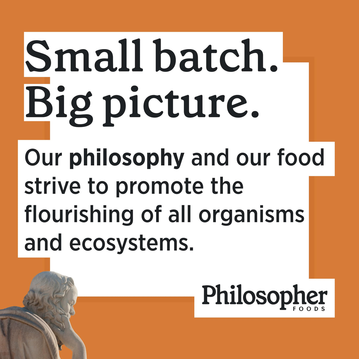 Philosopher Foods stone-ground batch dehydration preserves freshness and flavor without additives