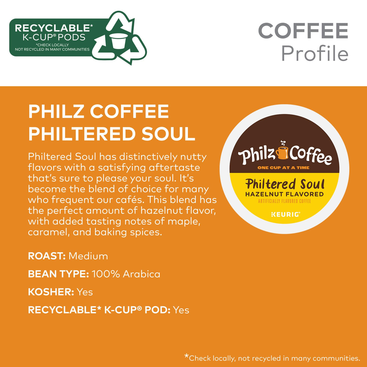 Philz Philtered Soul bean closeup showing rich hazelnut flavors