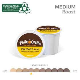 Philz Philtered Soul packaging highlights 100% Arabica beans and quality