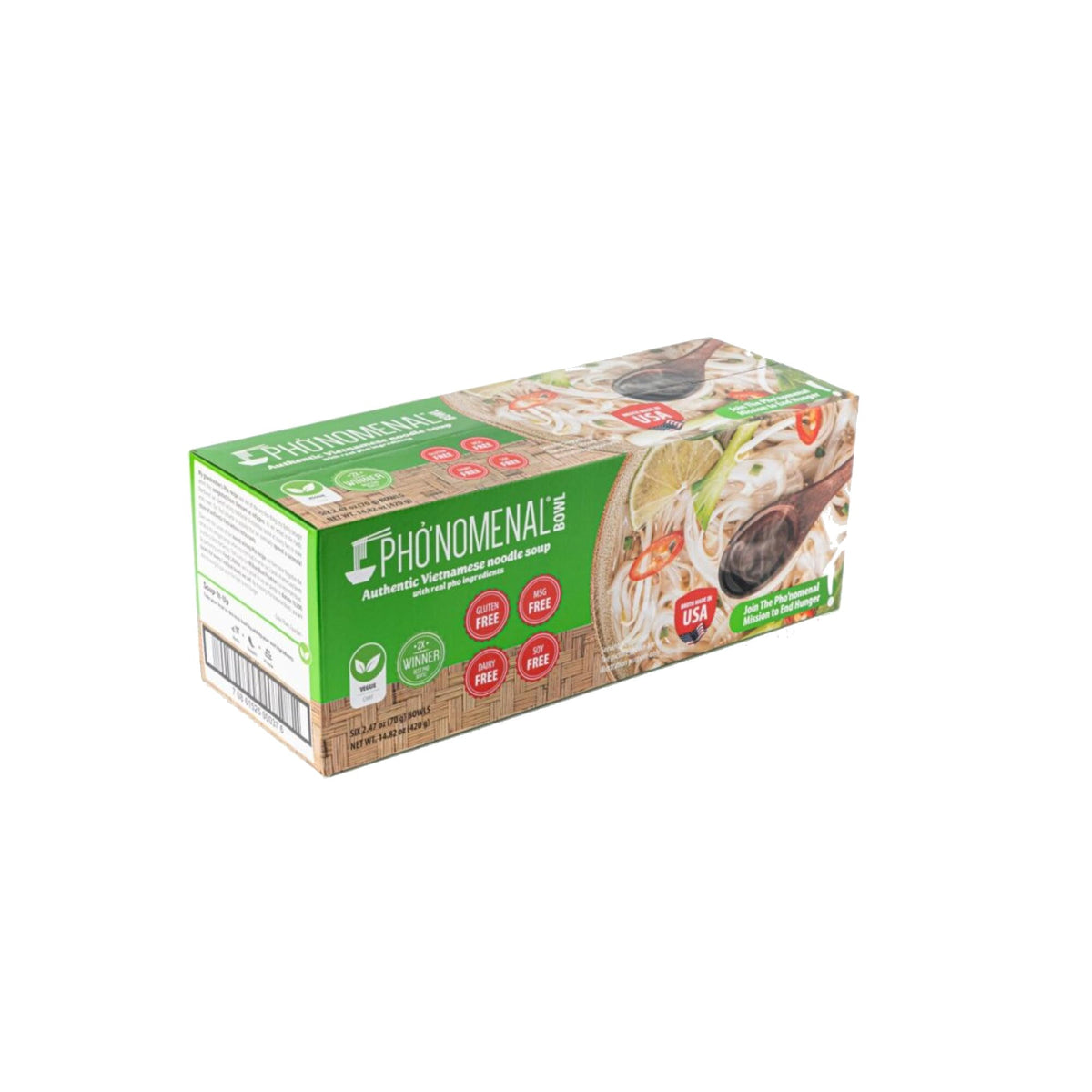 Pho'nomenal noodles and fresh herbs ready to customize