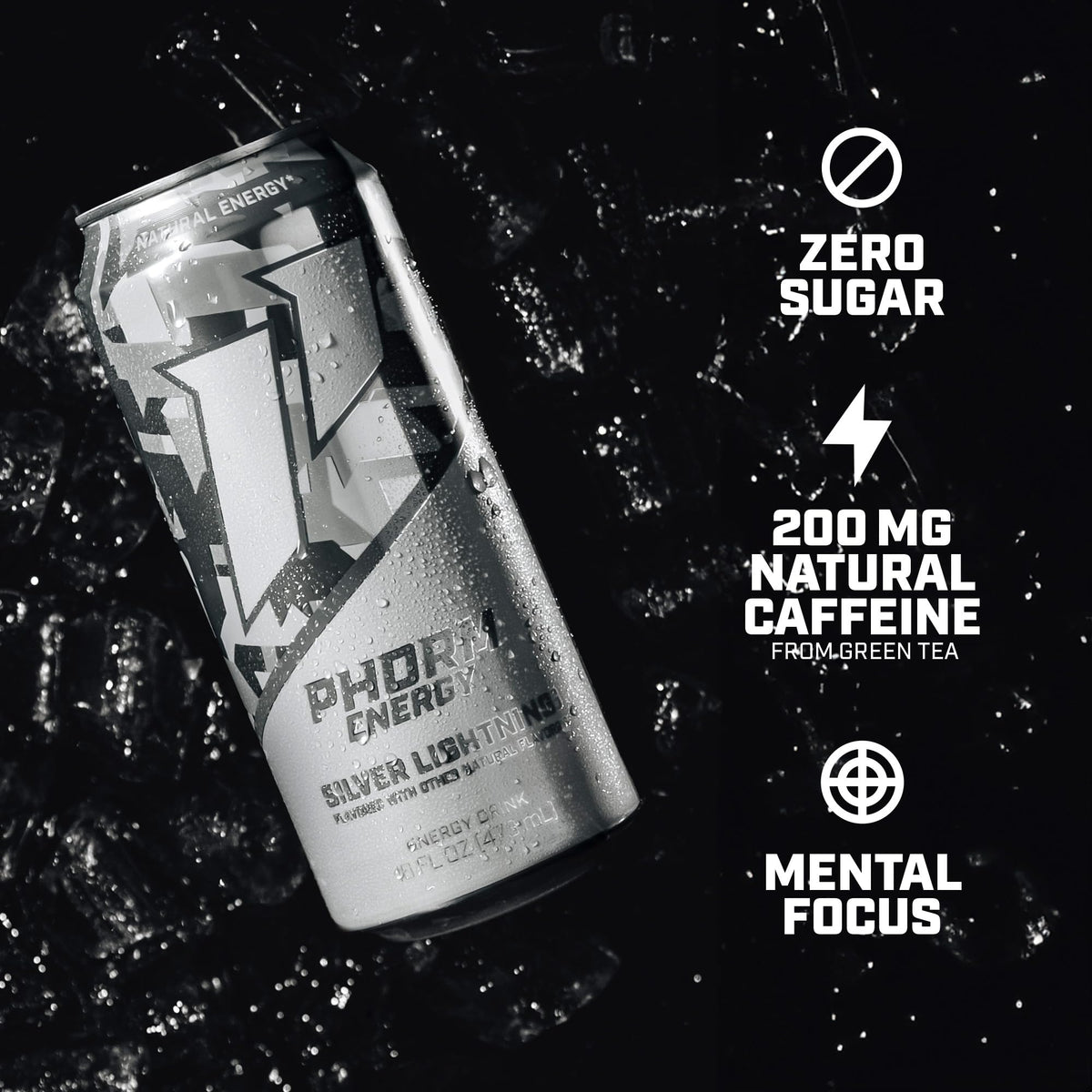 PHORM ENERGY electrolytes and vitamin B12 help hydration and focus