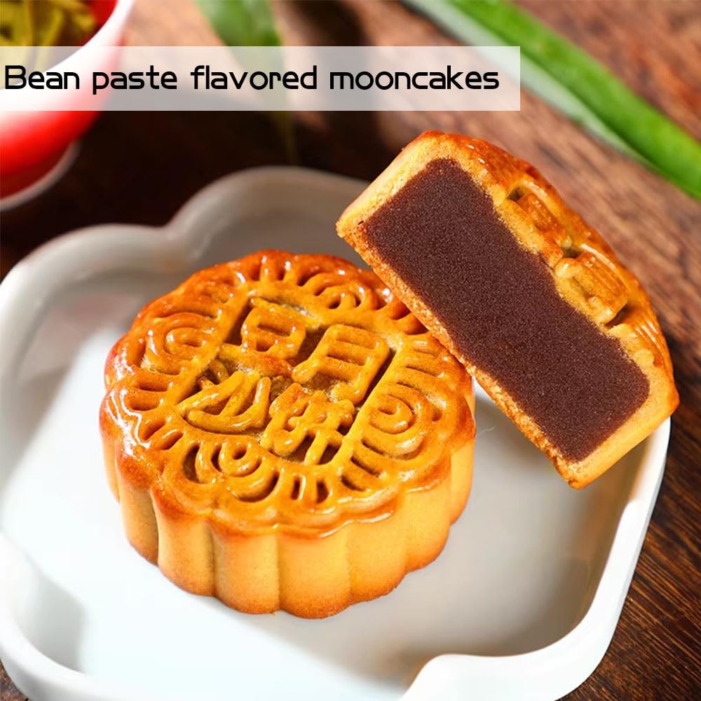 Phuumy mooncakes festive plate serves easily at parties and family gatherings.