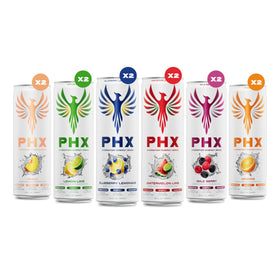 Close-up of PHX electrolyte blend highlighting 700mg electrolytes
