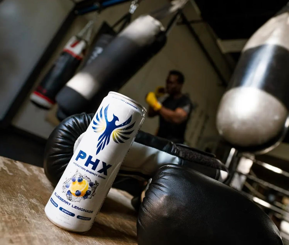 Ingredients panel of PHX Hydration Energy Drink Blueberry Lemonade