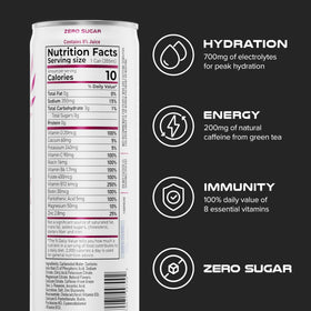 PHX can highlights natural green tea caffeine for long-lasting energy.