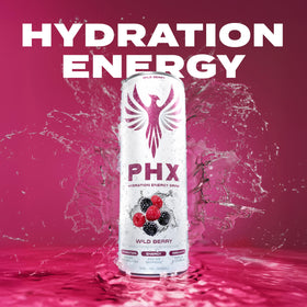 PHX bottle graphic conveys Tunnel to Towers support during active lifestyles.