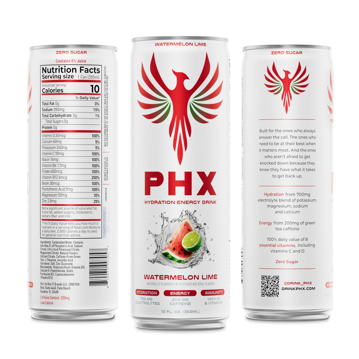 PHX Hydration Energy pour into glass with ice for on-the-go refreshment.
