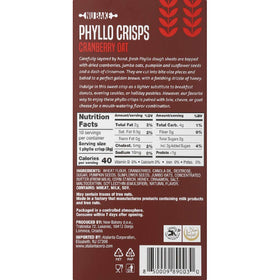Phyllo Crisps Cranberry Oat served on a plate for quick, flavorful bites