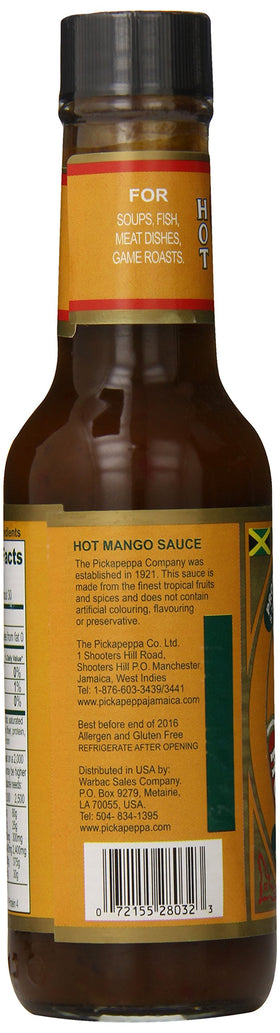 A plated steak with Pickapeppa Mango Hot Sauce balancing heat and fruity sweetness.