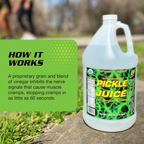 Athlete drinking Pickle Juice during a hard training session for cramps support.