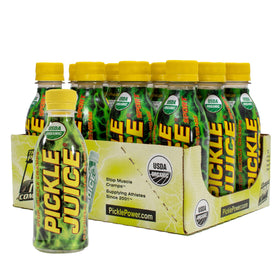 Pickle Juice cramp-relief bottle front, ready for on-the-go relief.
