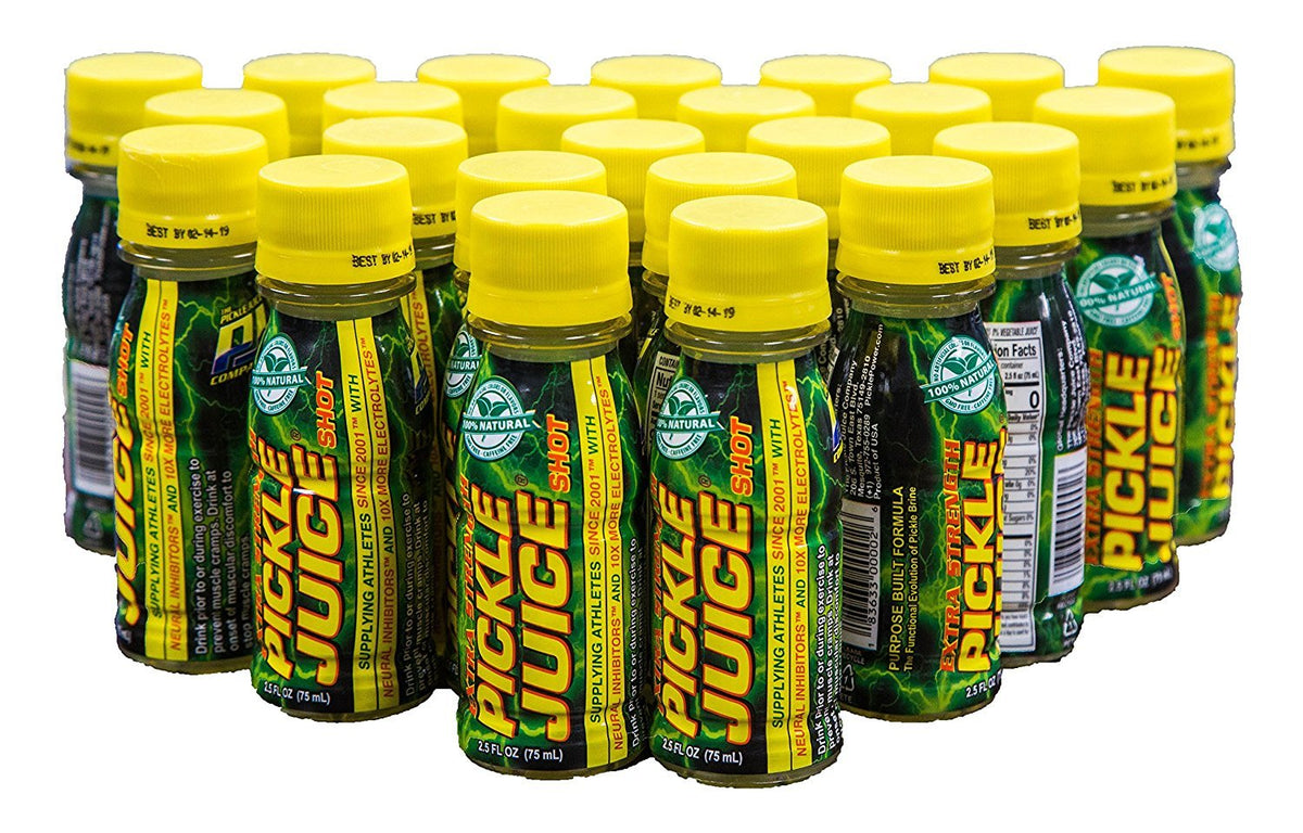Pickle Juice Extra Strength Shots bottle for on-the-go hydration and electrolytes