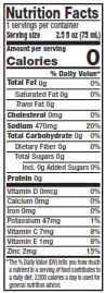 Pickle Juice label emphasizes no artificial ingredients for clean hydration.