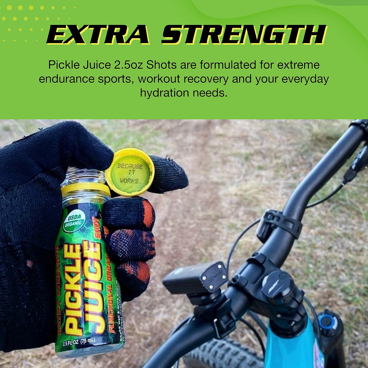 On-the-go 24-pack of Pickle Juice Shots for travel hydration.