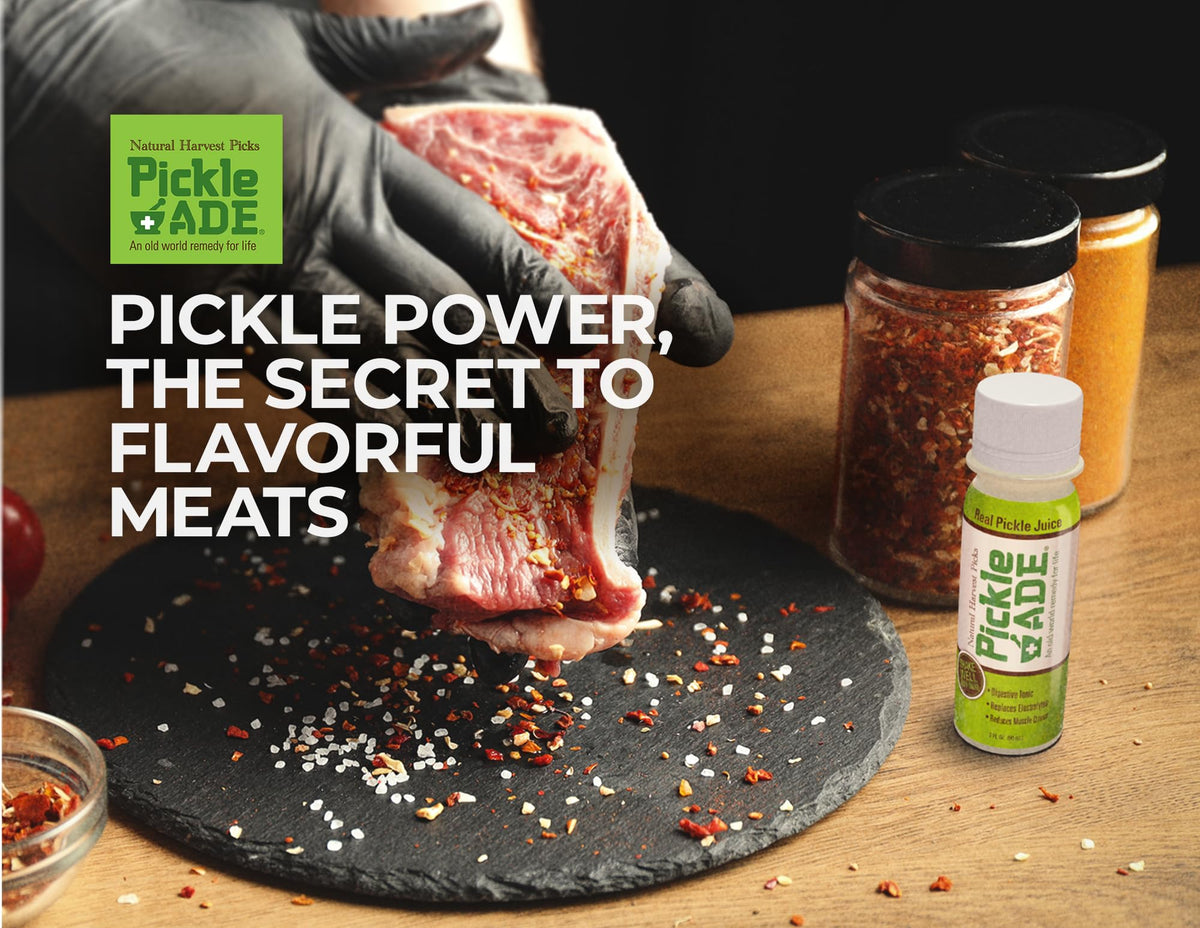 PickleAde turmeric pickle juice shot pack adds flavor and versatility.
