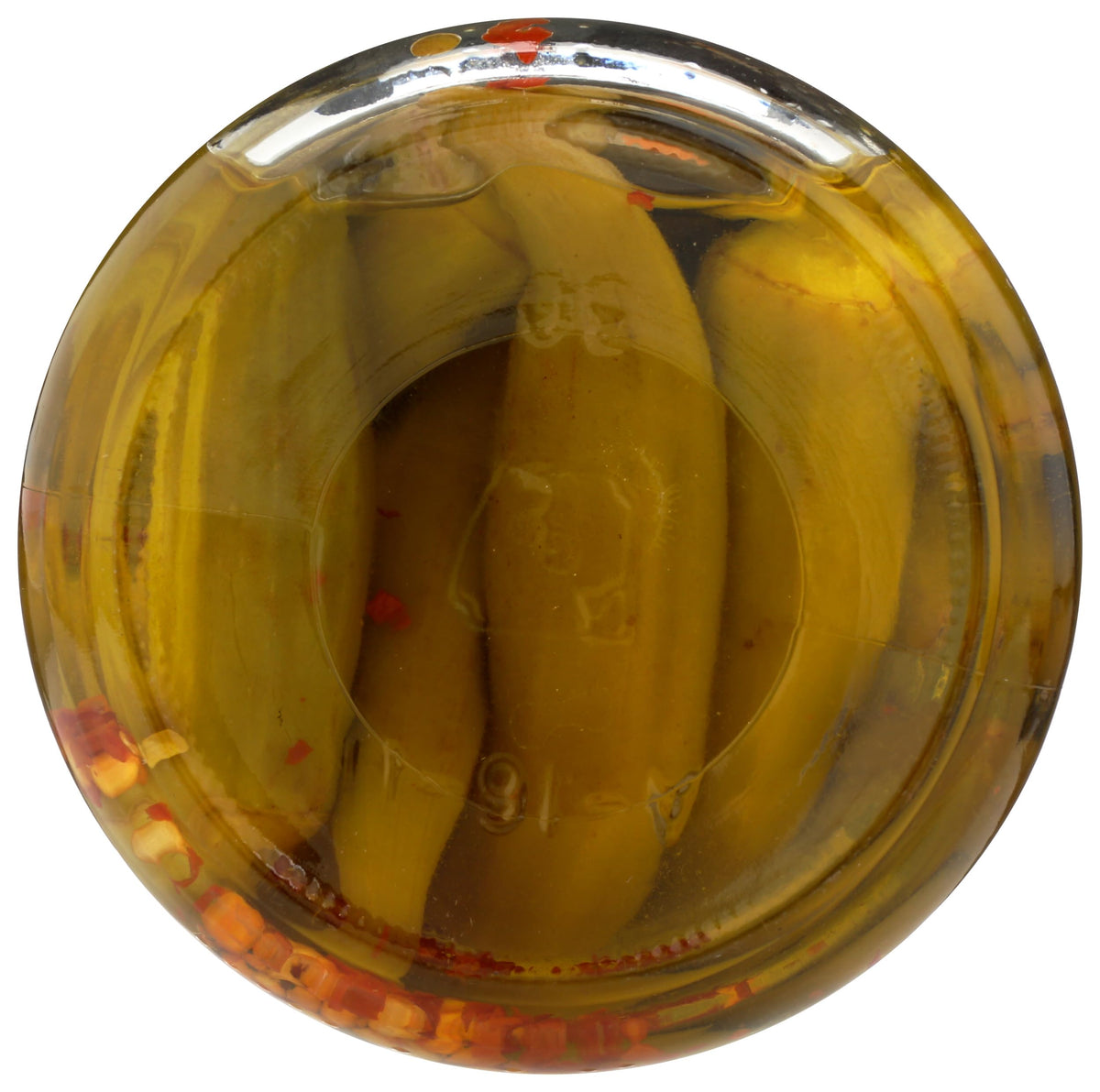 Pickled Pink Okra slices on a board demonstrate colorful, versatile serving idea.
