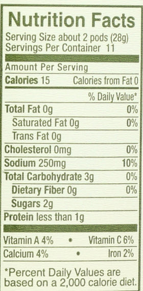 Pickled Pink Okra label closeup reveals color and tangy brine for recipes.