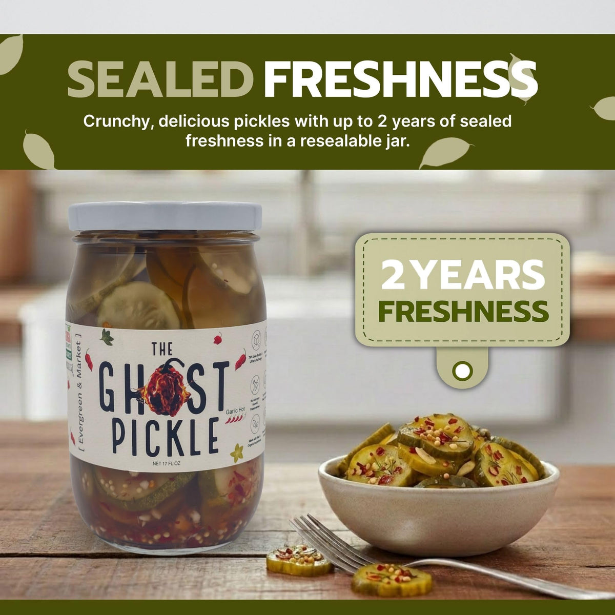 PICKLES Ghost Pickle in ramen bowl adds zing and depth.