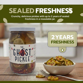 PICKLES Ghost Pickle in ramen bowl adds zing and depth.