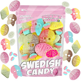 Pickmix Candy Sweden BUBS banana ovals for fruity, shareable snacking