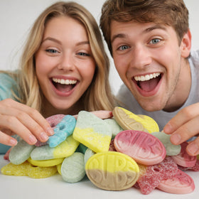 Pickmix Candy Sweden BUBS sour skulls provide cheeky tart flavor for parties