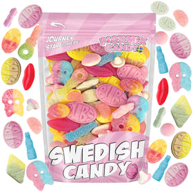 Pickmix Sweden 1.5 lb variety pack front shot for party sharing