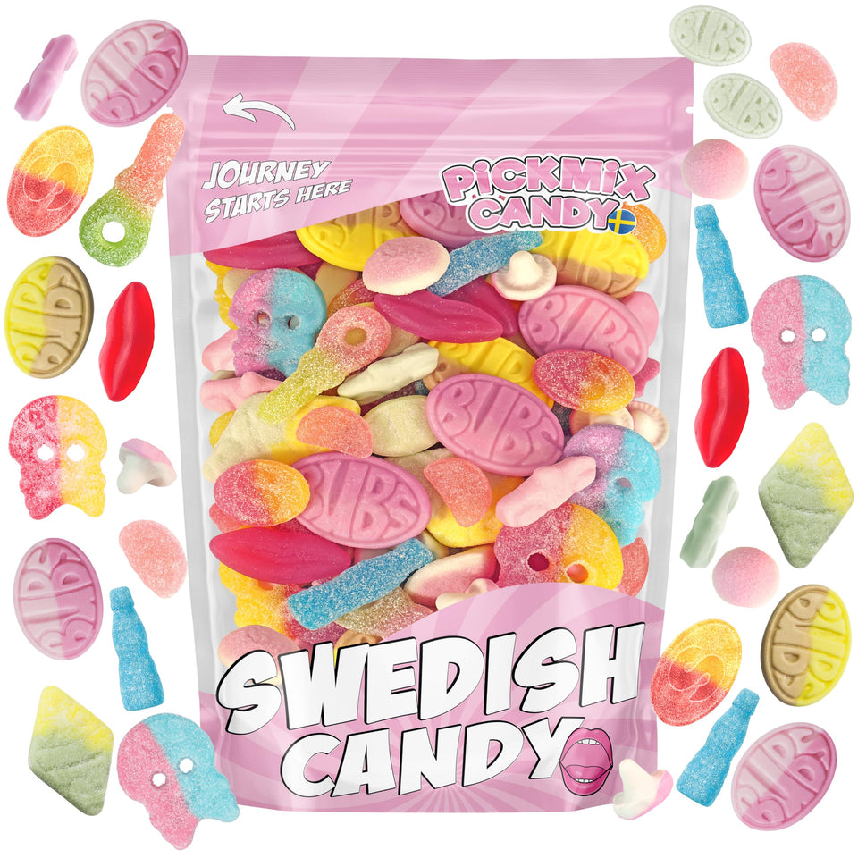 Pickmix Sweden 1.5 lb variety pack front shot for party sharing