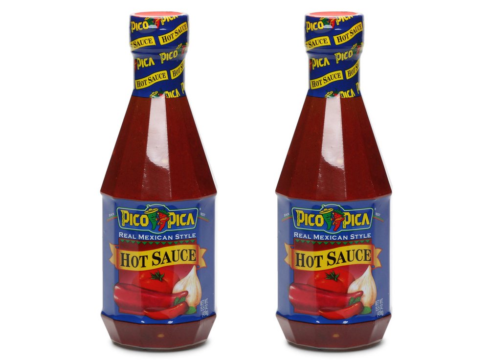 pico pica hot sauce 2-pack front view, ready to spice up tacos and eggs