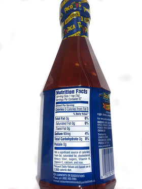 pico pica hot sauce 2-pack being poured, ideal for bold marinades