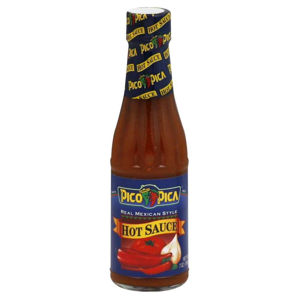 Pico Pica hot sauce six pack ready to brighten burgers and eggs