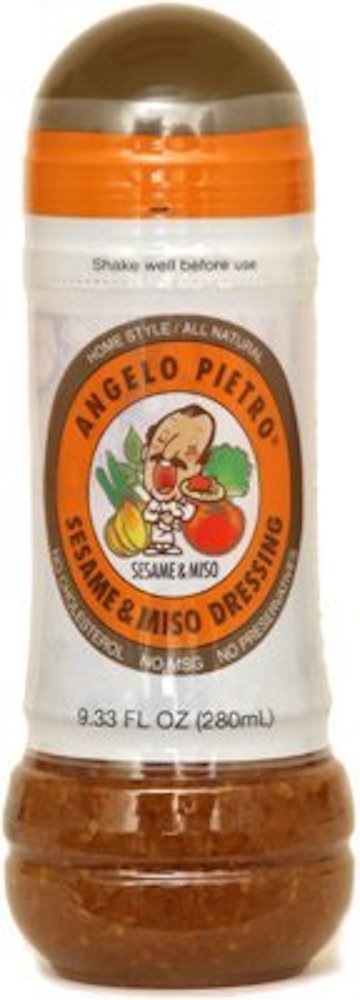 Pietro Dressing Angelo Sesame Miso drizzle over crisp greens for a flavorful, versatile salad boost.