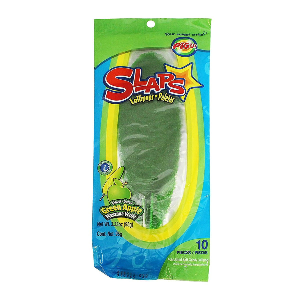Pigui Mega PG Slaps Blue Tamarind lollipops provide bold tart flavor for flavor explorers.