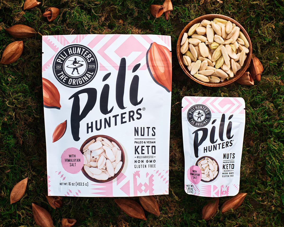 Pili Hunters oil-free pili nuts close-up show pure nut flavor