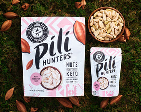 Pili Hunters oil-free pili nuts close-up show pure nut flavor