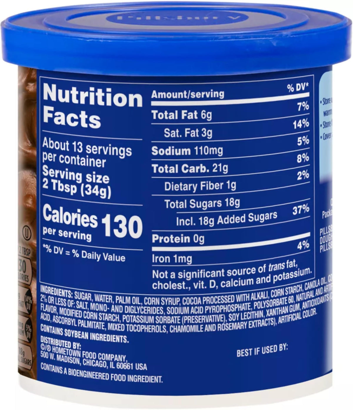 Pillsbury Creamy Supreme Cream Cheese frosting tub delivers tangy-sweet frosting for cupcakes.