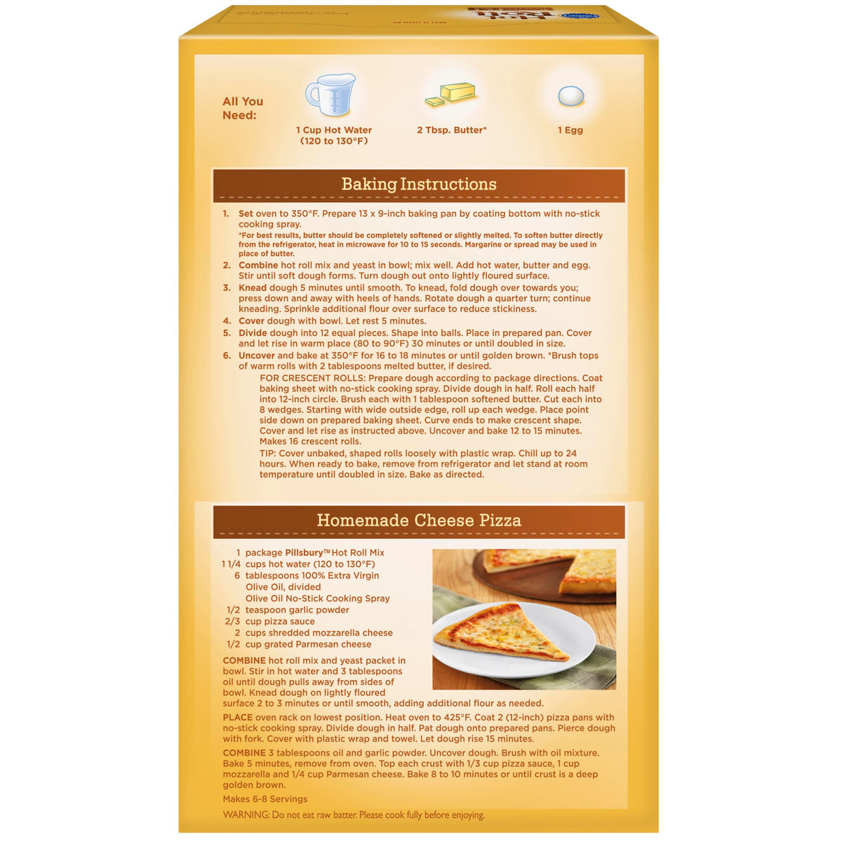 Pillsbury quick weeknight baking with hot roll mix