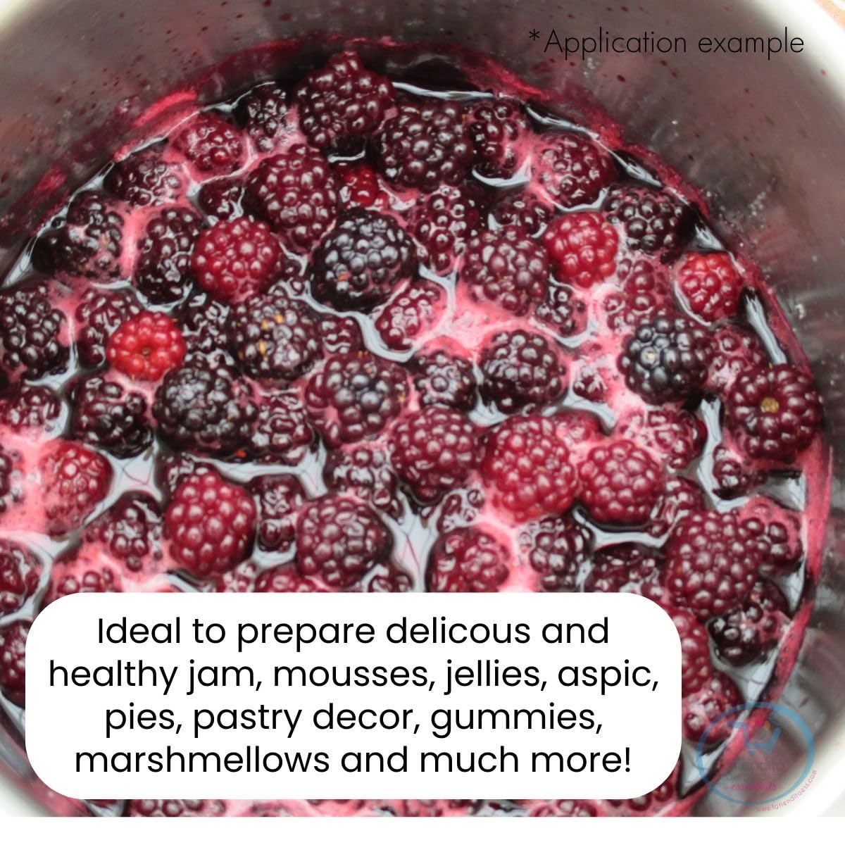 Pilsac dessert preparation uses gelatin powder to achieve smooth, consistent textures.