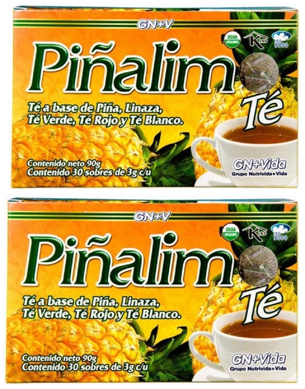 Piñalim GN + VIDA Tea twin-pack packaging for convenient daily use.