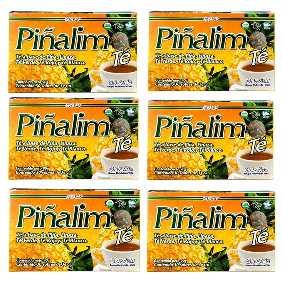 Pinalim pineapple tea bags ready to steep for a calming nightly routine.