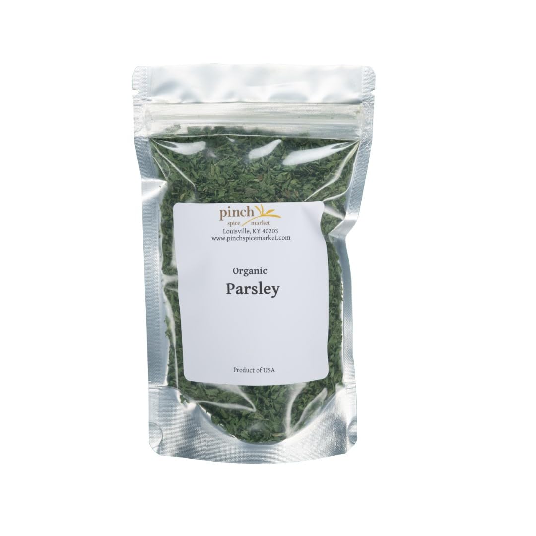 Pinch Spice Market organic parsley California 4oz bundle, vibrant color for cooking