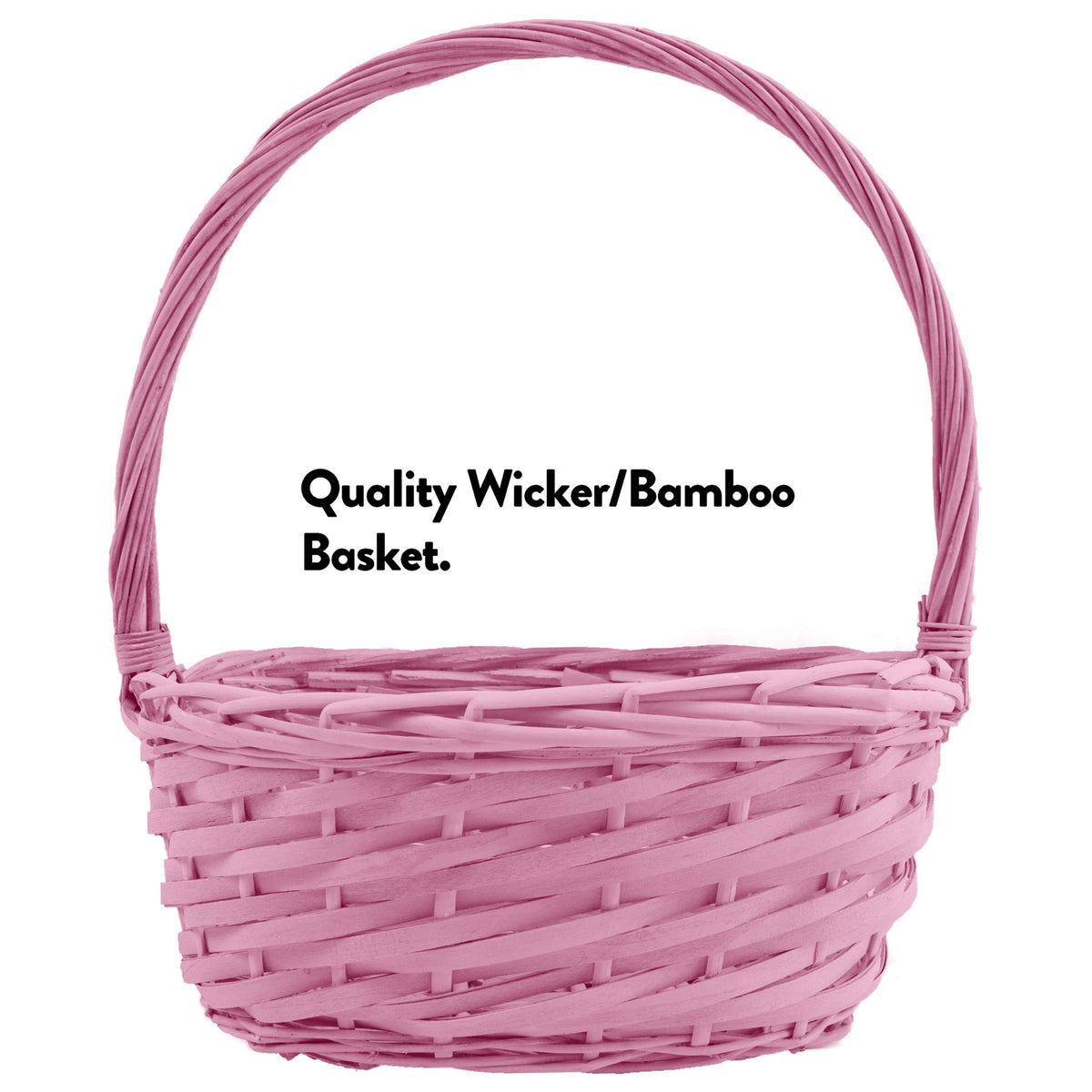 Pink Easter Basket box and bow highlight premium gift presentation.