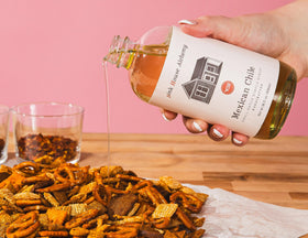 Baking and dessert using Pink House Alchemy Mexican Chile Simple Syrup for depth