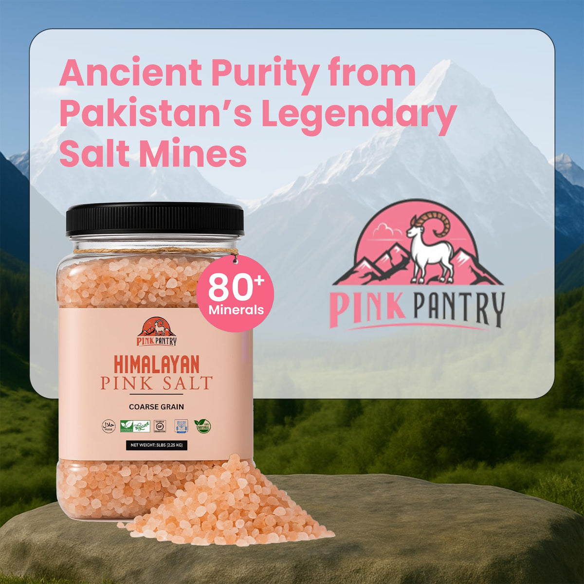 Pink Pantry eco-friendly packaging supports sustainable kitchen storage