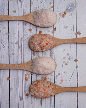 Pink Pantry Himalayan salt Kosher-certified label signals clean processing.