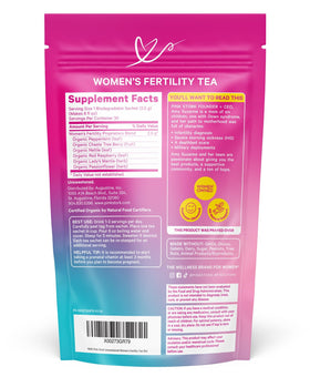 Pink Stork Fertility Tea steeping cup suggests a soothing, everyday cycle balance routine