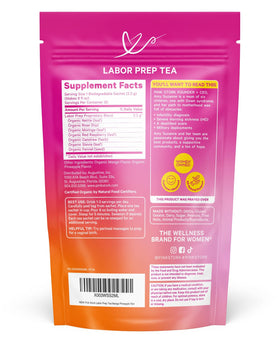 Pink Stork Organic Red Raspberry Leaf Tea cup brew supports comfort in late pregnancy
