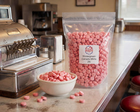Emporium Candy Pink Wintergreen Mints promote refreshing breath after meals